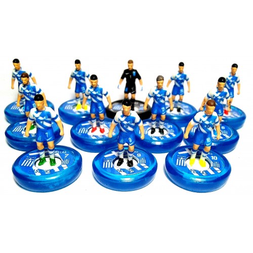 Subbuteo Andrew Table Soccer Greece Custom made National Team on WSB Professional bases